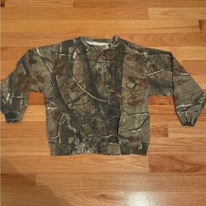 Vintage Camo Print Sweatshirt